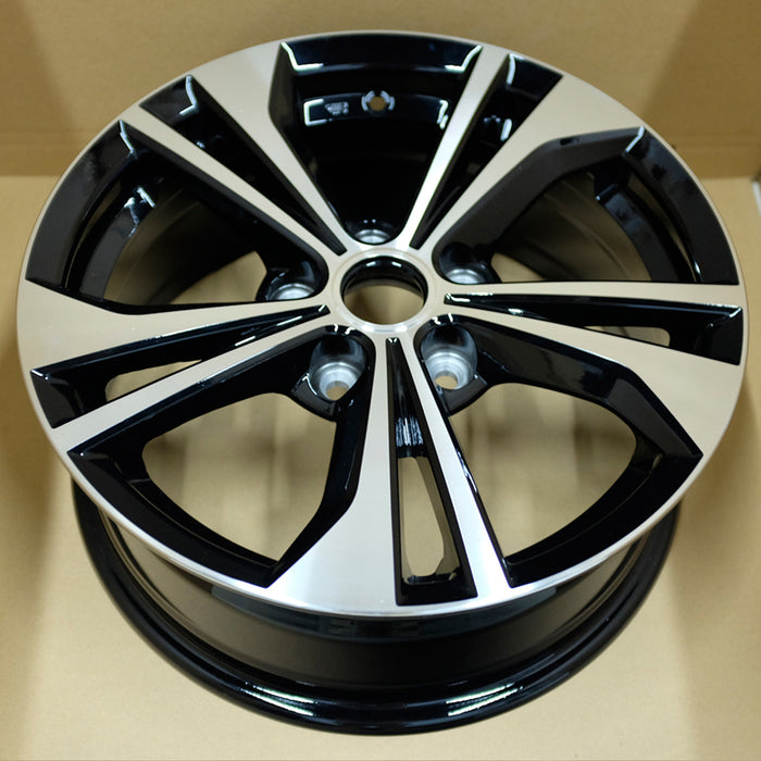 16" Single 16x6.5 Machined Black Alloy Wheel For Nissan Sentra 2020-2023 OEM Quality Replacement Rim