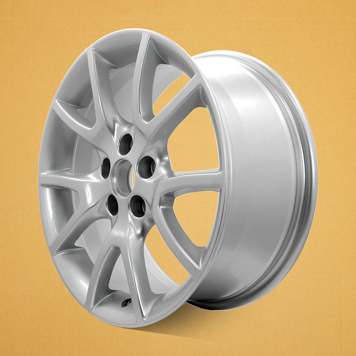 For Dodge Dart OEM Design Wheel 17" 17x7.5 2013-2016 Silver Set of 4 - Close-Up Detail