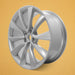 For Front Tesla Model 3 OEM Design Wheel 20" 20x8.5 2018-2020 Silver Single - Side Profile