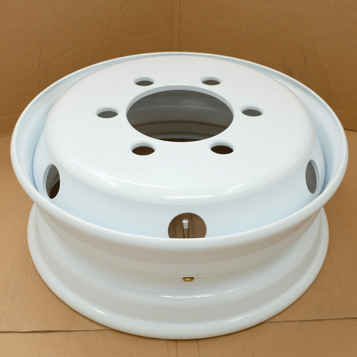 thumbnail image 2 of Set Of 4 Stainless Steel Wheel Simulators / Covers For Isuzu 19.5 6-Lug FRR FSR HD NPR NQR 2 of 6