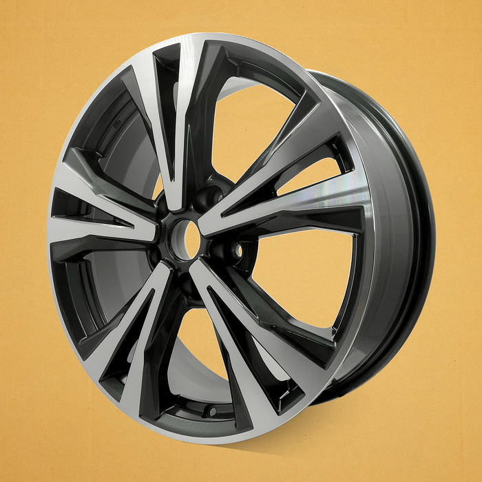 For Nissan Rogue OEM Design Wheel 18" 18x7 2017-2020 Machined Charcoal Set of 4 Replacement Rim