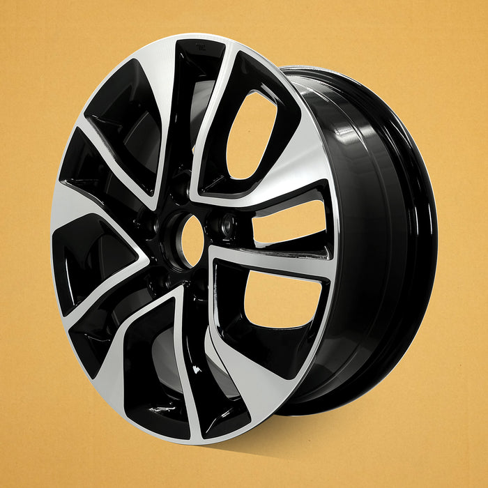 For Honda Civic OEM Design Wheel 16" 16x6.5 2013-2015 Machined Black Single - Side Profile