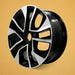 For Honda Civic OEM Design Wheel 16" 16x6.5 2013-2015 Machined Black Single - Side Profile