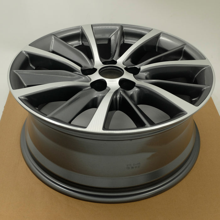 For Toyota Highlander OEM Design Wheel 18" 18x7.5 2017-2019 Machined Charcoal Single Replacement Rim