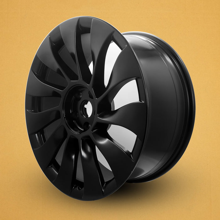 For Tesla Model 3 OEM Design Wheel 20" 20X9 2021 -2023 SATIN BLACK Single - Side Profile