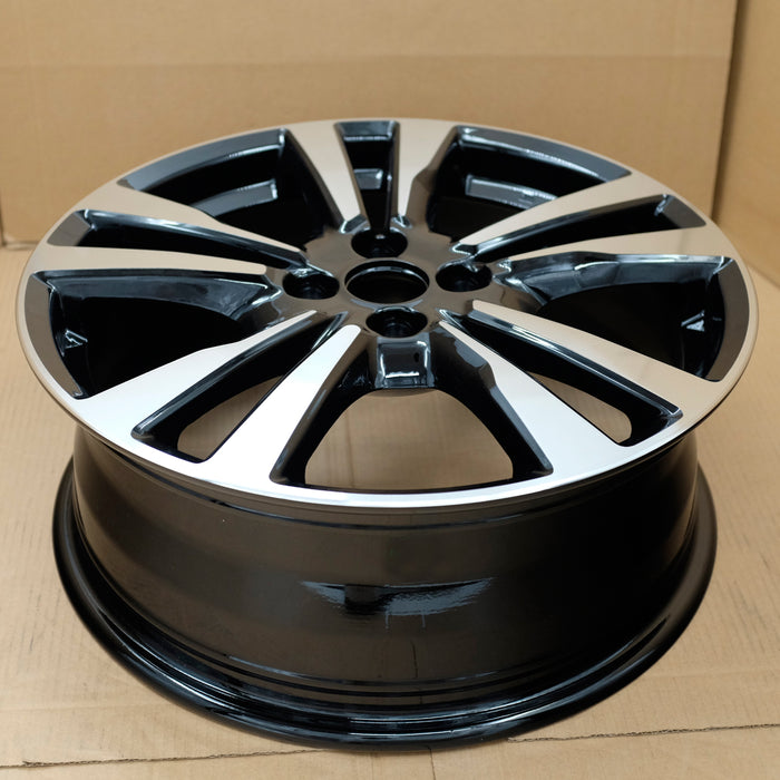 17” SET OF 4 17x6.5 MACHINED BLACK Wheels for NISSAN KICKS 2018-2020 OEM Design - Close-Up Detail