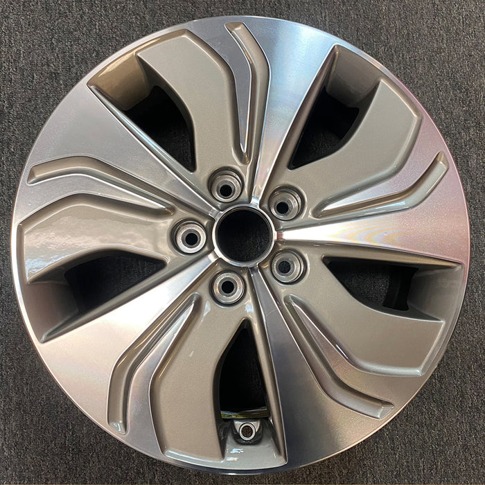 Brand New Single 17" 17x6.5 Machined Grey Alloy Wheel for Hyundai Sonata 2013 2014 2015 OEM Quality Replacement Rim