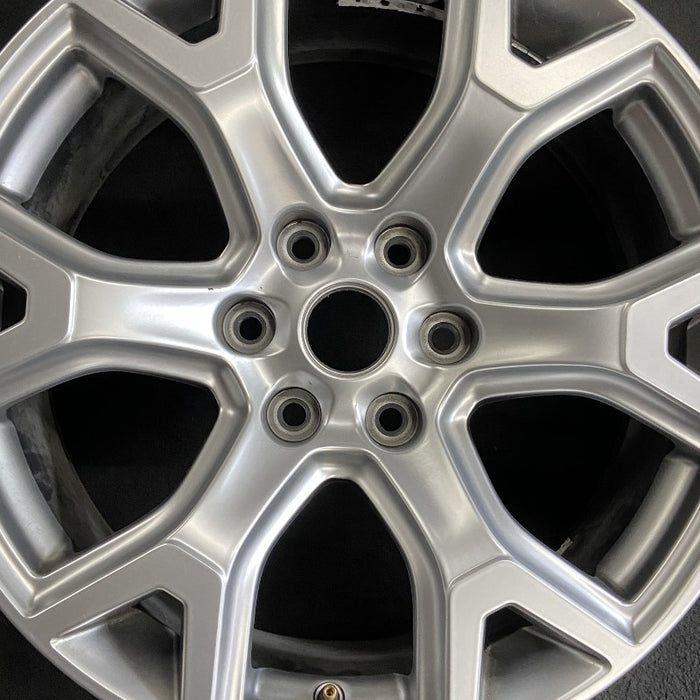20" WAGONEER 22 20x9 6 spoke Y spoke silver Original OEM Wheel Rim - Angle View