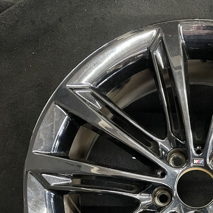 20" BMW 528i 11-16 20x9 alloy rear 10 spoke split spoke liquid black Original OEM Wheel Rim