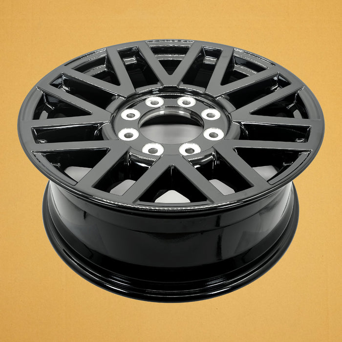 For Ford F250 F350 SRW OEM Design Wheel 20" 2018-2022 20x8 Gloss Black Set of 4 - Back View