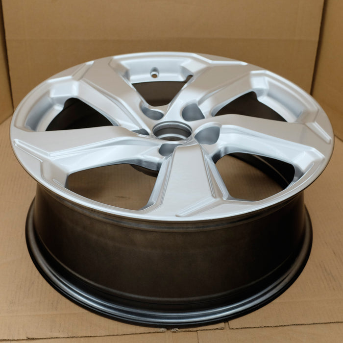 18” SET OF 4 18x7 HYPER SILVER Wheel for TOYOTA RAV4 2019-2022 OEM Design - Back View