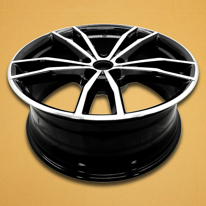 For FRONT BMW 2 Series, 3 Series & 4 Series OEM Design Wheel 19" 19x8 2019-2024 Machined Black Single Replacement Rim