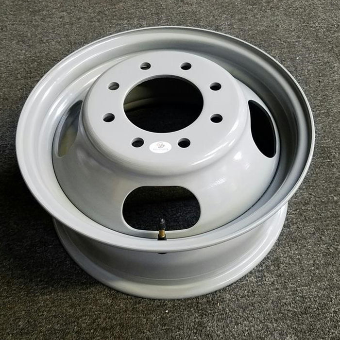 Set of 6 16" Dually GRAY Steel Wheels for 2001-2025 Chevy Express GMC SAVANA SIERRA SILVERADO 3500 OEM Design Replacement Rim