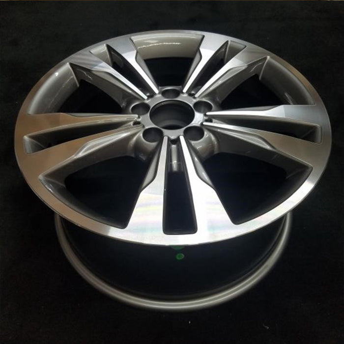 18" 18x8.5 New Single Alloy Wheel for 2014 2015 2016 Mercedes-Benz E-Class E350 E400 Machined GREY OEM Quality Replacement RIM