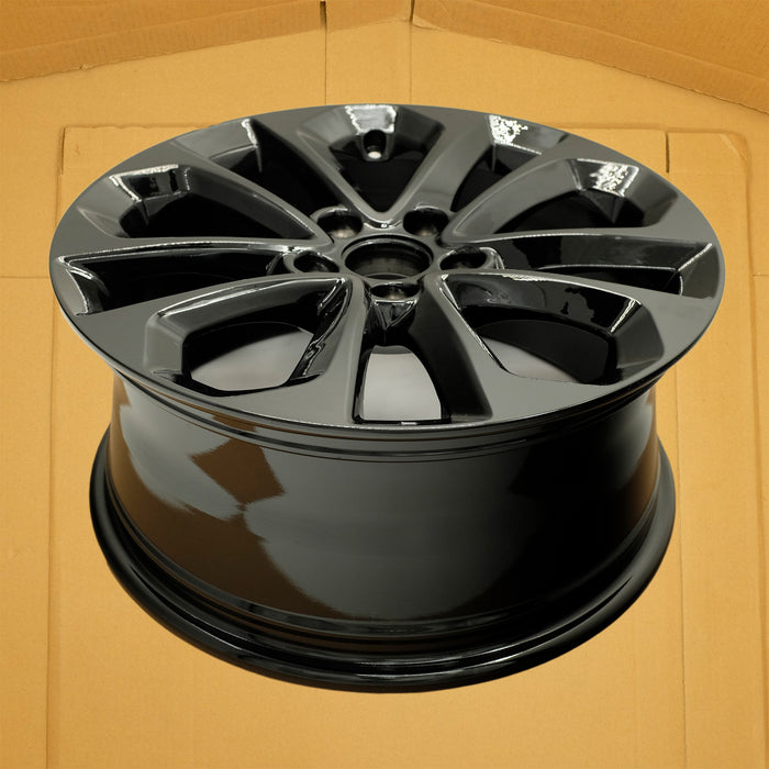 For Honda Accord OEM Design Wheel 18" 18x8 2013-2015 GLOSS BLACK Set of 4 - Back View