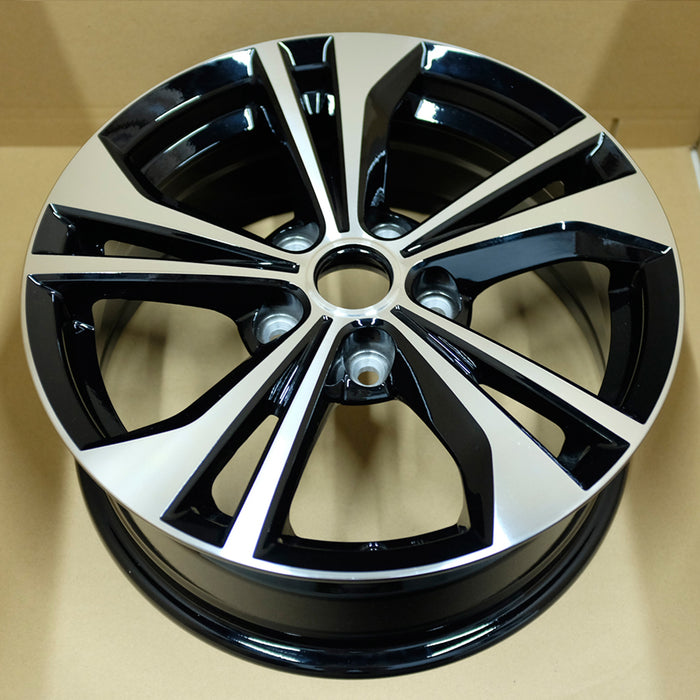 16" Single 16x6.5 Machined Black Alloy Wheel For Nissan Sentra 2020-2023 OEM Quality Replacement Rim