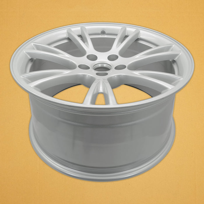 For Tesla Model 3 Model Y OEM Design Wheel 19" 19x9.5 2017-2023 Silver Single - Close-Up Detail