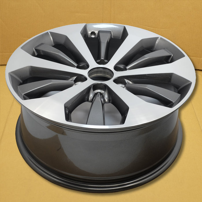 For Ford F150 Pickup OEM Design Wheel 20" 2015-2020 Machined Charcoal Single Replacement Rim HL341007JA