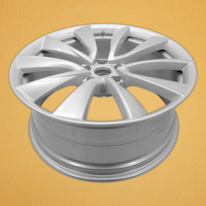 For Front Tesla Model 3 OEM Design Wheel 20" 20x8.5 2018-2020 Silver Single - Close-Up Detail