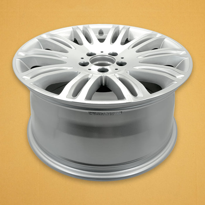REAR For Mercedes E350 E550 OEM Design Wheel 18" 18x9 2007-2009 Machined Silver Single Replacement Rim