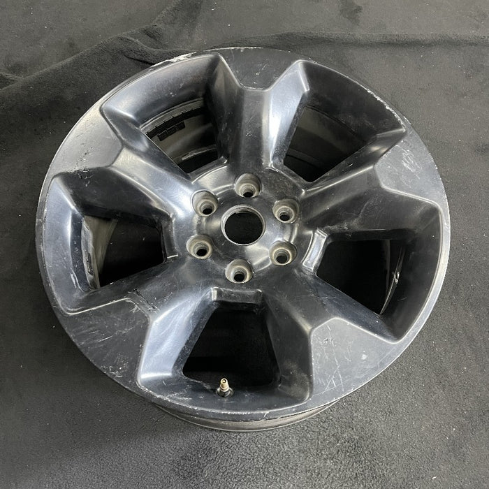 20" DODGE 1500 PICKUP 19 6 lug 20x9 5 spoke opt WRW black Original OEM Wheel Rim - Front View
