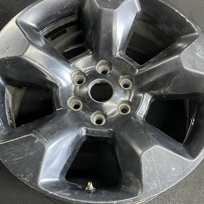 20" DODGE 1500 PICKUP 19 6 lug 20x9 5 spoke opt WRW black Original OEM Wheel Rim - Angle View