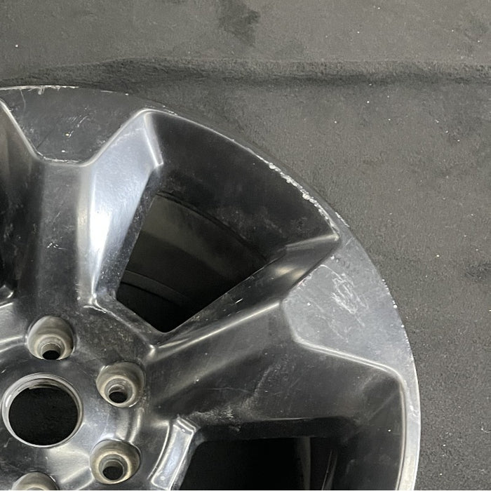 20" DODGE 1500 PICKUP 19 6 lug 20x9 5 spoke opt WRW black Original OEM Wheel Rim - Close-Up Detail