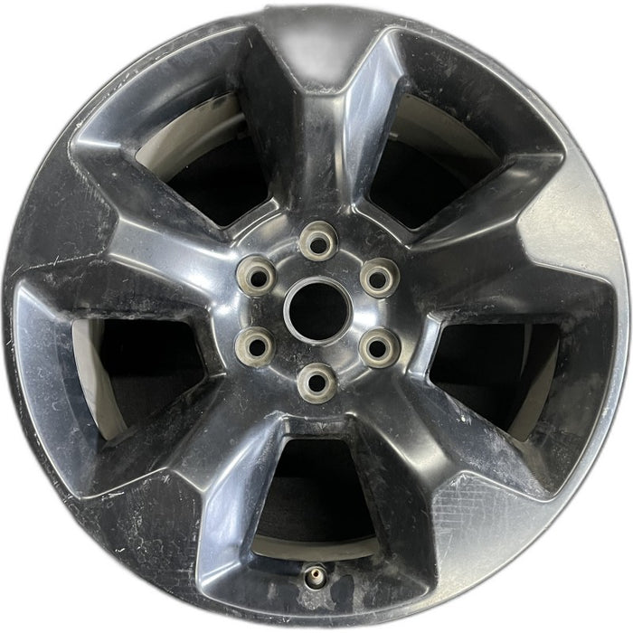20" DODGE 1500 PICKUP 19 6 lug 20x9 5 spoke opt WRW black Original OEM Wheel Rim - Front View