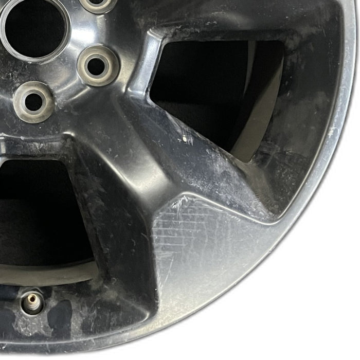 20" DODGE 1500 PICKUP 19 6 lug 20x9 5 spoke opt WRW black Original OEM Wheel Rim - Close-Up Detail