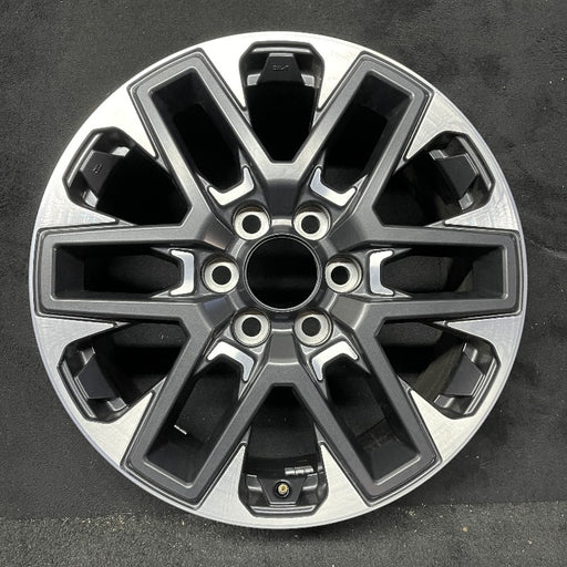 20" SEQUOIA 23-24 20x8 open spoke 6 spoke machined face with black pockets - Front View
