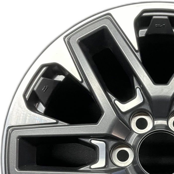 20" SEQUOIA 23-24 20x8 open spoke 6 spoke machined face with black pockets - Angle View