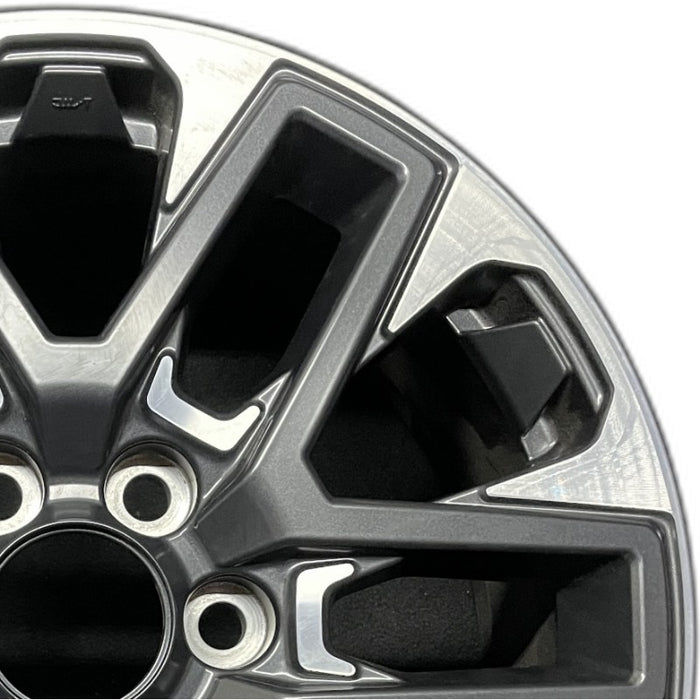 20" SEQUOIA 23-24 20x8 open spoke 6 spoke machined face with black pockets - Side Profile