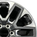 20" SEQUOIA 23-24 20x8 open spoke 6 spoke machined face with black pockets - Side Profile