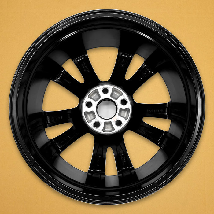 For Toyota RAV4 OEM Design Wheel 18" 18x7.5 2013-2015 Machined Black Single - Back View
