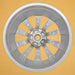 For Front Tesla Model 3 OEM Design Wheel 20" 20x8.5 2018-2020 Silver Single - Back View