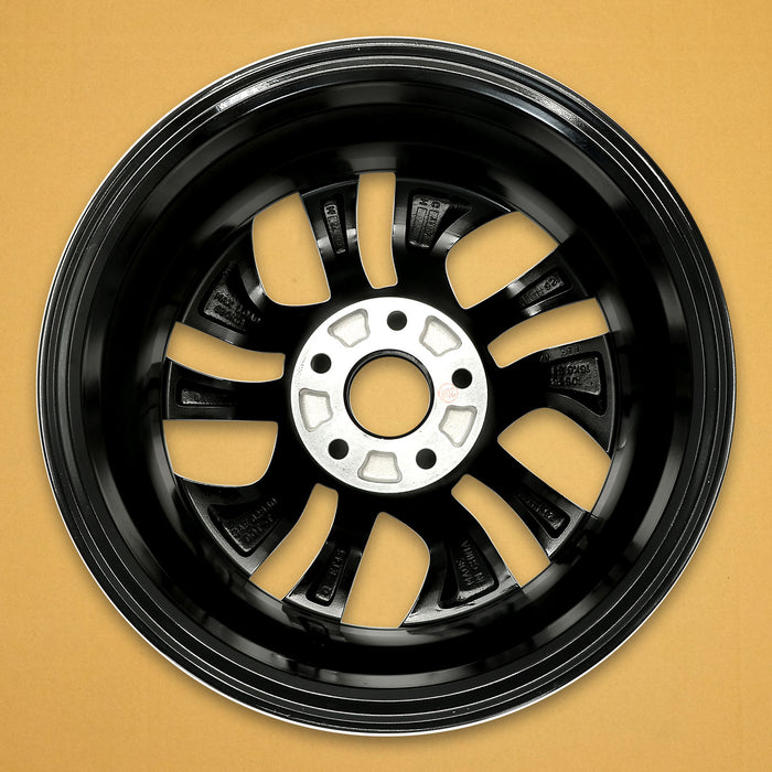 For Honda Civic OEM Design Wheel 16" 16x6.5 2013-2015 Machined Black Single - Back View