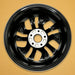 For Honda Civic OEM Design Wheel 16" 16x6.5 2013-2015 Machined Black Single - Back View