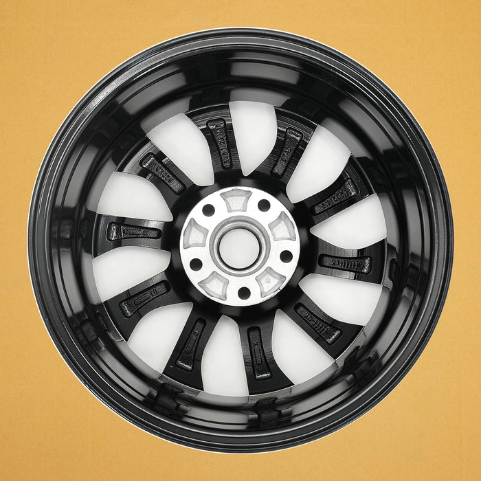 For Nissan Sentra OEM Design Wheel 16" 2016-2019 16X6.5 GLOSS BLACK Single - Back View