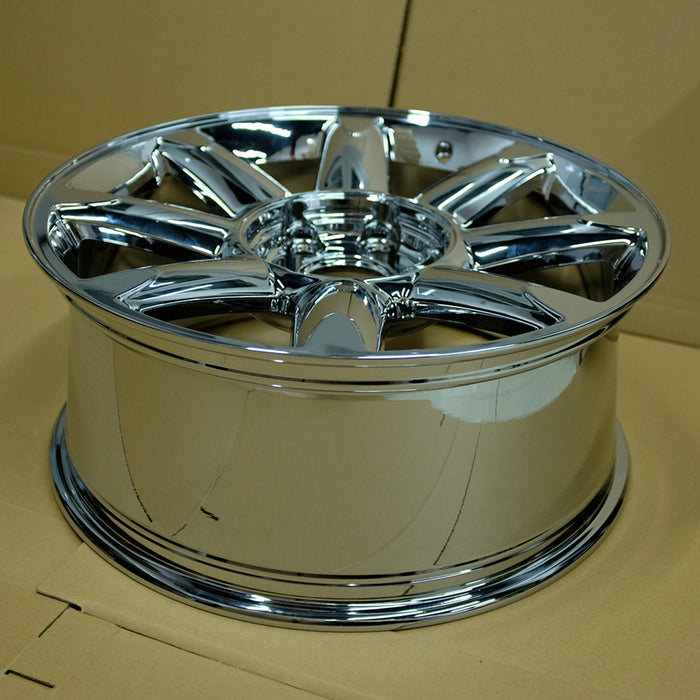 20" 20x8.5 Set of 4 New PVD Chrome Wheels For 2007-2014 GMC Sierra Denali Yukon XL 1500 Replacement OEM Quality ALLOY RIM