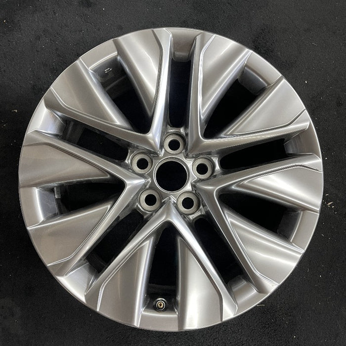 19" MIRAI 21-24 19x8 5 V spoke silver Original OEM Wheel Rim - Front View