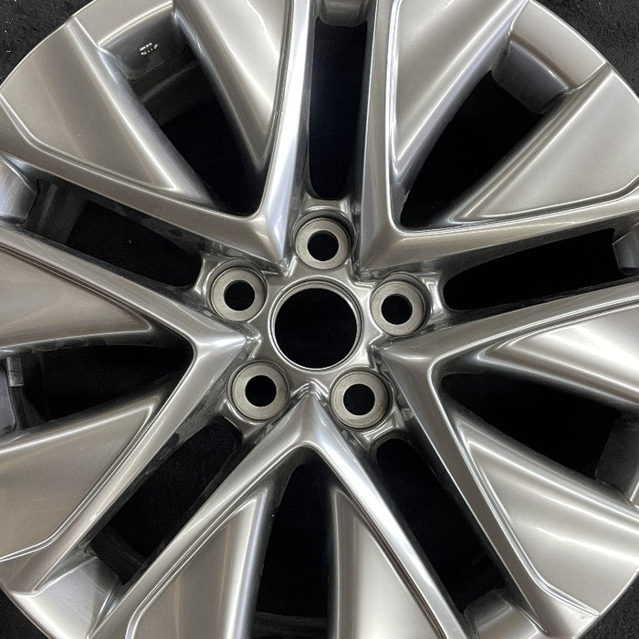 19" MIRAI 21-24 19x8 5 V spoke silver Original OEM Wheel Rim - Angle View