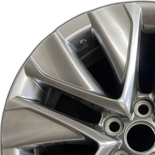 19" MIRAI 21-24 19x8 5 V spoke silver Original OEM Wheel Rim - Angle View