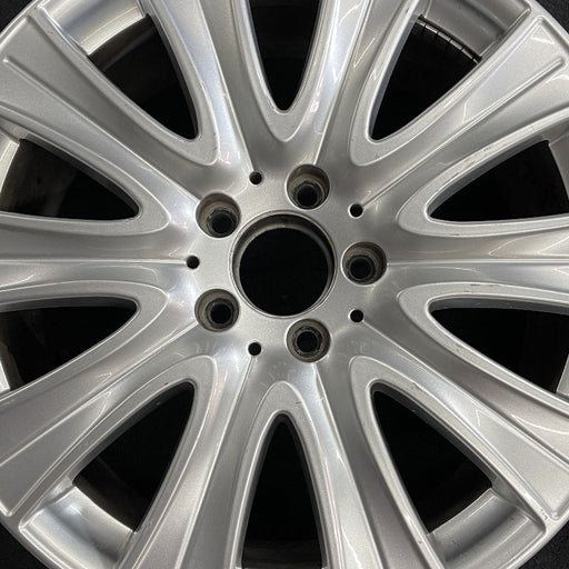 18" MERCEDES S-CLASS 14 222 Type; S550 18x8 10 spoke Original OEM Wheel Rim - Angle View