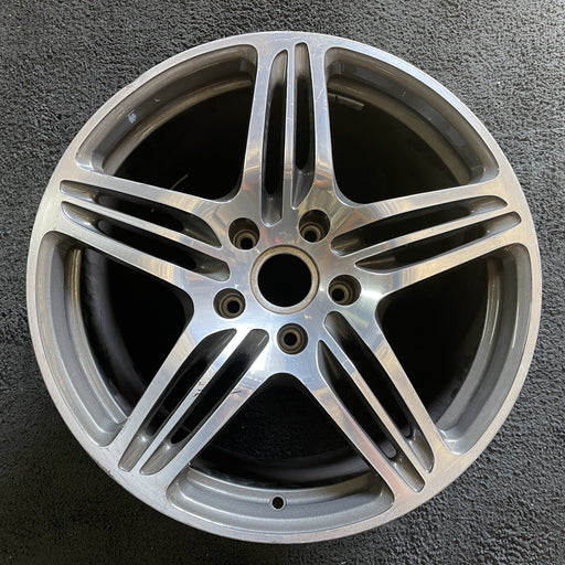 19" PORSCHE 911 07-08 , 19x11 , 5 triple spoke Original OEM Wheel Rim - Angle View