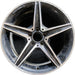 18" MERCEDES C-CLASS 15 205 Type; Sdn C400 5 spoke 18x8.5 black accents - Front View