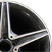 18" MERCEDES C-CLASS 15 205 Type; Sdn C400 5 spoke 18x8.5 black accents - Side Profile