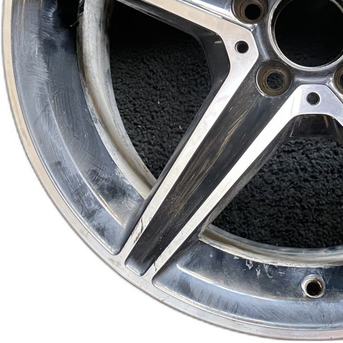18" MERCEDES C-CLASS 15 205 Type; Sdn C400 5 spoke 18x8.5 black accents - Back View