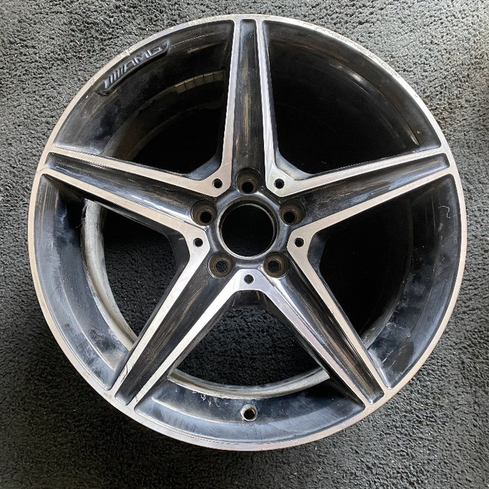 18" MERCEDES C-CLASS 15 205 Type; Sdn C400 5 spoke 18x8.5 black accents - Additional View