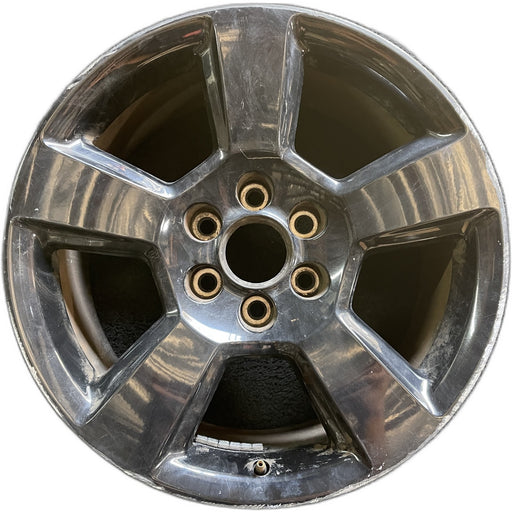 20" SIERRA 1500 PICKUP 19 classic , 20x9, 5 spoke, exposed lug nuts, black, opt - Front View