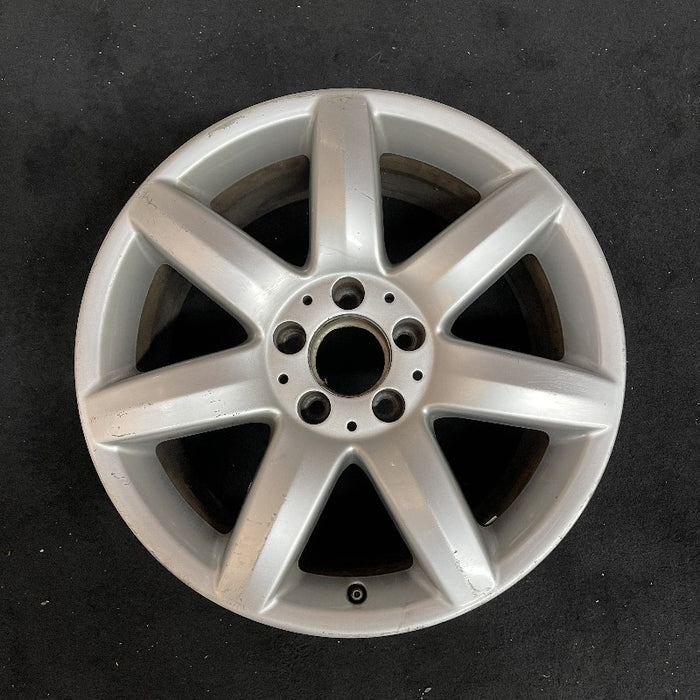 17" MERCEDES S-CLASS 03 230 Type; SL500 17x8.5 7 spoke Original OEM Wheel Rim - Front View